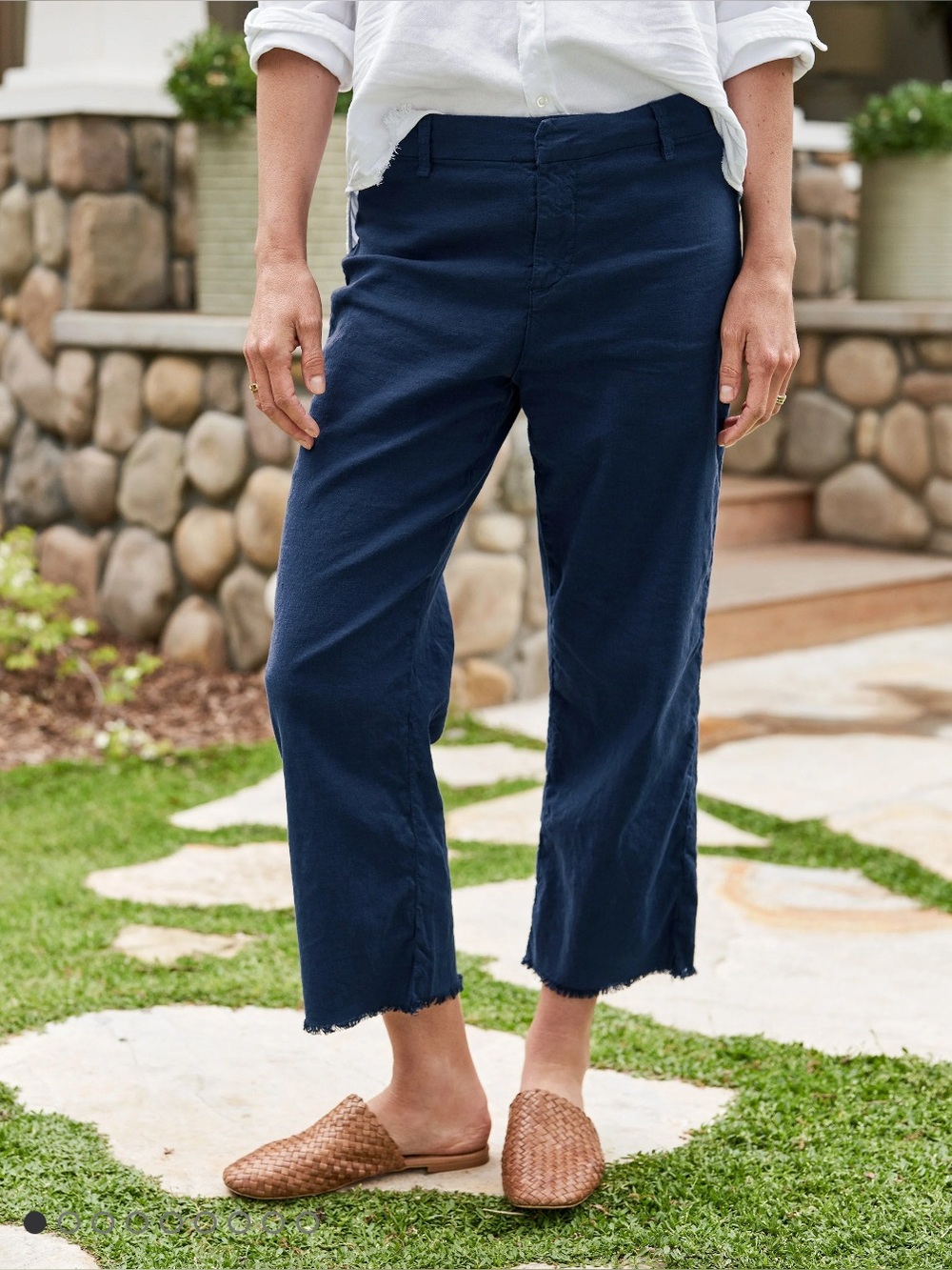 Frank & Eileen - Kinsale Performance Pant in Navy Size 8